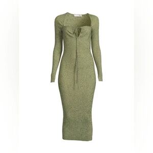 Jonathan Simkhai Olive Long Sleeve Knit Dress